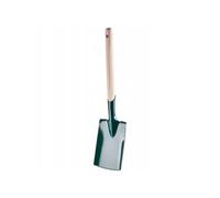KADAX Pelle à herbe en métal avec manche en bois pour jardin, voyage, patte d'herbe robuste vert