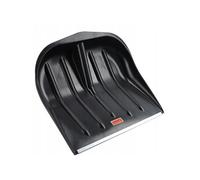 KADAX Pelle à neige 46 x 39,5 cm, Pelle à neige sans tige, Déneigeuse avec bord en tôle de zinc, Pelle à neige en plastique, Pelle à neige (1, noir)