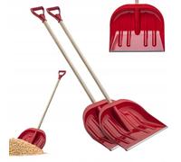 Pelle-neige en plastique KADAX avec poignée en D 45 cm rouge