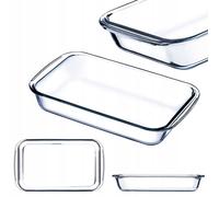 KADAX petit moule à pâtisserie rectangulaire en verre de 1,5 l