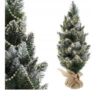 KADAX Petit sapin de Noël artificiel de 60 cm, arbre décoratif, pin enneigé, en plastique PVC