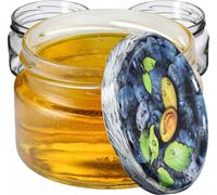 KADAX petits bocaux 250 ml, Pots de confiture avec couvercle, Pots hermétiques à offrir en cadeau