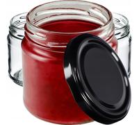 KADAX Lot de 10 bocaux en verre 200ml Ø66 - Couvercle Twist-Off hermétique TO66 - Pour confitures, conserves, cornichons, miel & fermentation