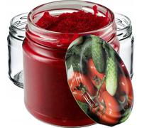 KADAX Petits pots 200 ml, Pots à confiture, fi66 mm, Mini-pots pour miel et épices, Pots hermétiques, Pots à confiture, Pots, Pots à confiture, Pots ronds (20 pièces, Vege)
