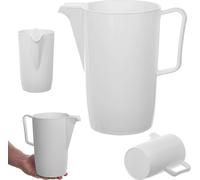 KADAX Pichet en plastique avec anse 2L blanc