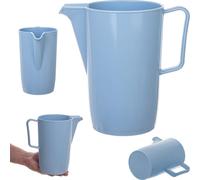 KADAX Pichet en plastique avec anse 2L bleu