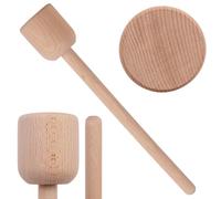 KADAX Pilon à choucroute en bois 40 x 6 cm pour fermentation de choucroute, pilon en bois, pilon manuel