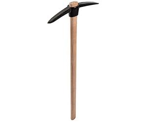 KADAX Pioche pointue en acier résistant, 2,5 kg, double tête, pioche universelle pour ameublir le sol (longueur : 90 cm)