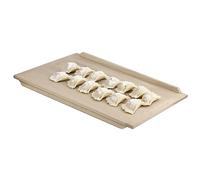 KADAX Planche à pâtes en bois de peuplier, planche à pâte avec barres d'arrêt, planche à pâtisserie traditionnelle pour pâtes, gâteaux, boulettes (double face, 50 x 70 cm)