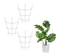 KADAX Plant Supports, Lot de 36, Green Steel Trellis for Climbing and Vining Plants, Small Lattice Support for Houseplants, Metal Flower Grid (36 x 42 cm)