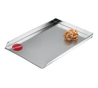 KADAX Plaque à gâteau en tôle de zinc - 2 tailles - Plaque à pizza rectangulaire - Pour four, four - Plaque de four - Plaque à pâtisserie - 45,5 x 30,5 cm - Argenté