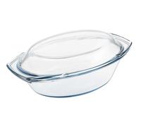 KADAX plat à four en verre résistant à la chaleur "Backe", récipient réfractaire, rôtissoire en verre 2.9L