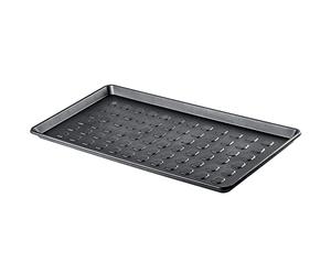 KADAX Plateau à chaussures rectangulaire en plastique - 75,5 x 38 cm - Antidérapant - Léger - Pour pot de fleurs - Noir