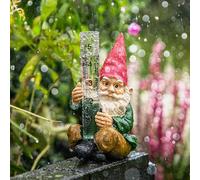 KADAX Pluviomètre pour jardin 12 cm/5 pouces, Pluviomètre décoratif avec doubles échelles claires, Indicateur de pluie résistant au gel (12 cm/5 pouces, nain)