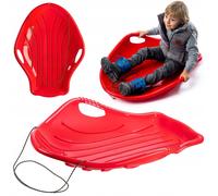 KADAX Poporutscher 94x69x19cm Bob Traîneau pour Enfants et Adultes Rouge