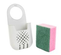KADAX Porte-éponge, égouttoir pour éponge, panier suspendu pour ranger les éponges, étagère de robinet, aide à l'organisation de la cuisine (blanc)