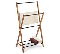 KADAX Porte-serviettes en bois, séchoir à linge avec surface de séchage jusqu'à 3,5 m, pliable, accessoire de salle de bain pour salle de bain (à monter soi-même)