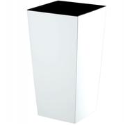 KADAX Pot de Fleur Haut, Grande Jardiniere en Plastique pour Une Décoration Interieure et Exterieure, Bac à Fleur (46.5 cm, Blanc)