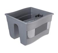 KADAX Pot de fleurs de balcon avec poignée réglable double face 30 x 28 x 20 cm 30 cm anthracite