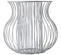 KADAX Pot de Fleurs en Acier Galvanisé - Rond Résistant aux Intempéries pour Jardin, Terrasse avec Panier à Pierres (Diamètre 49 cm, Hauteur 46 cm)