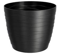 KADAX Pot de fleurs en plastique - Diamètre : 11 à 19 cm - 7 couleurs - Simple - Pot de fleurs moderne - Protection robuste - Diamètre : 11 cm - Noir