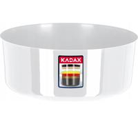 KADAX Pot de fleurs "Ronta", bac rond, bac à plantes, pot à plantes 22cm, Pot blanc