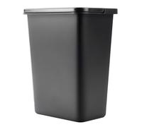 KADAX Poubelle de tri des déchets - 10 l - Poubelle avec poignée mobile - En plastique - Universelle - Noir - 10 l