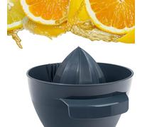 KADAX Presse-agrumes manuel en plastique, presse-agrumes, presse-agrumes d'orange robuste, presse ovale pour fruits, presse manuelle universelle, presse à fruits (gris foncé)