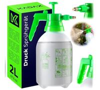 KADAX Pulvérisateur manuel 2L en plastique, pulvérisateur à pression avec buse en laiton, dispositif de pulvérisation par pompe pour l'irrigation et la lutte antiparasitaire
