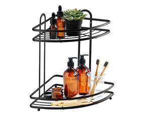 KADAX Rangement de coin, étagère Wandeld en acier défini en poudre, étagère d'angle de salle de bain, panier de douche, étagère de douche, support mural de la douche, organisateur de douche