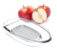 KADAX Râpe à Pomme en Verre, l'Accessoire Idéal pour Préparer de Délicieuses Purées de Fruits ou de Légumes pour Bébés, Outil de Cuisine Ovale (22 cm)