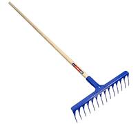 KADAX Râteau de jardin à 14 dents - Longueur du manche : 157,2 cm