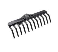 KADAX Râteau de jardin sans manche, râteau de jardin en métal, râteau à gazon pour l'entretien du jardin, râteau à gazon robuste, râteau pour ratissage, râteau pour pelouse, outil de jardin