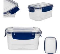 KADAX Récipient alimentaire rectangulaire 0,7 l bleu avec couvercle