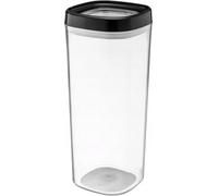 KADAX Récipient de stockage "Ravel", boîte de rangement transparente en plastique, 1,8 L, noir Couvercle