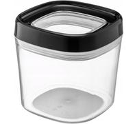 KADAX Récipient de stockage "Ravel", boîte de rangement transparente en plastique, 600 ml, noir Couvercle