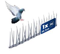 KADAX Répulsif anti-oiseaux en argent - Pointes stables pour repousser les oiseaux, résistant aux intempéries et flexible, protection pour rebord de fenêtre et toit