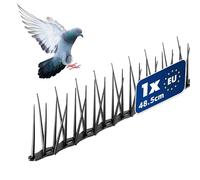 KADAX Répulsif anti-oiseaux en noir - pics anti-pigeons efficaces en plastique, résistants aux intempéries et polyvalents, protection pour balcon, toit et fenêtre