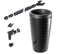 KADAX Réservoir d'eau 240L Anthracite avec Pot de Fleur et Robinet