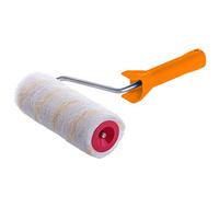 KADAX rouleau à peinture, rouleau à peinture, rouleau à peinture pour peinture murale, peinture de façade, rouleau à peinture, poils courts, fournitures de peinture avec manche en plastique (25 cm)