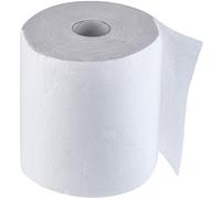 KADAX Rouleau de papier essuie-tout 2 plis 100 % cellulose gaufré pour le nettoyage, le papier toilette, le ménage, blanc (1,60 m)