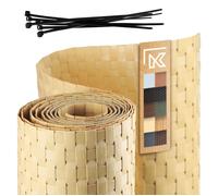 KADAX Ruban de clôture beige pour panneaux de clôture 19 cm 2,55 m Couverture de clôture