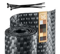 KADAX Ruban de clôture en technorotin, 19 x 255 cm, 10 Couleurs, Bandes d'écran, Rouleau d'écran, Protection Contre Le Vent pour Balcon, Tapis de clôture résistant aux intempéries (Anthracite)