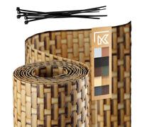 KADAX Ruban de clôture en technorotin, 19 x 255 cm, 10 Couleurs, Bandes d'écran, Rouleau d'écran, Protection Contre Le Vent pour Balcon, terrasse, Tapis de clôture résistant aux intempéries (Sable)