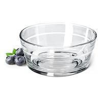 KADAX Saladier, bol de service, en verre, passe au lave-vaisselle, bol à fruits, bol à dessert, transparent, diamètre : 12,5 cm, 1 pièce