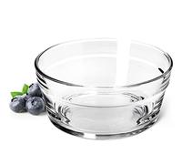 KADAX Saladier, bols de service, en verre, passent au lave-vaisselle, bols à fruits, bols à fruits, bols à dessert transparents, diamètre : 14 cm, lot de 2