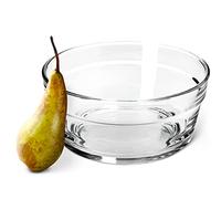 KADAX Saladier, bols de service, en verre, passent au lave-vaisselle, bols à fruits, bols à fruits, bols à dessert transparents, diamètre : 17 cm, lot de 2