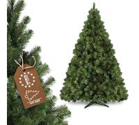 KADAX Sapin de Noël 220 - Sapin artificiel en PVC - Avec béquille - Arbre de décoration - 435 branches (elf de Noël 220 cm)