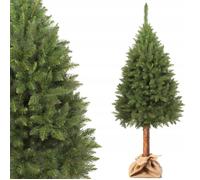 KADAX Sapin de Noël Artificiel sur Tronc, 180 cm, Epicéa Naturel