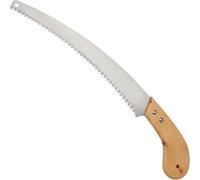 KADAX Scie de jardin, longueur de lame de scie 330 mm, scie à main avec manche en bois, scies, scie à branches en acier de haute qualité, lame de scie en acier, prise confortable